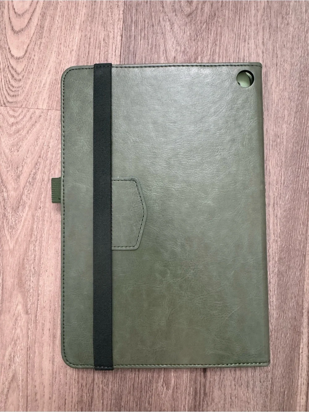 Universal 10” Tablet Folio Case Green Leather Stand Cover w/ Card Slots
